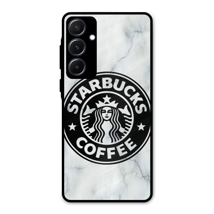 StarBuck Marble Metal Back Case for Galaxy A55