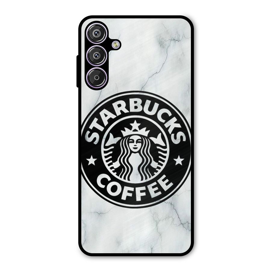 StarBuck Marble Metal Back Case for Galaxy F15