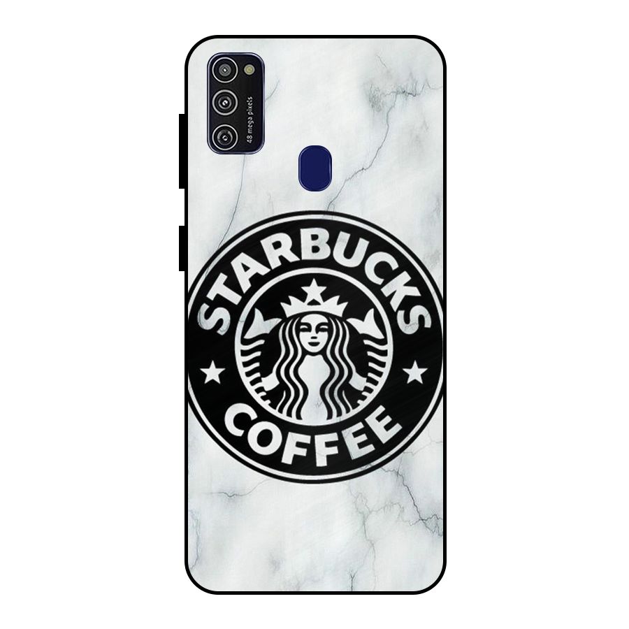 StarBuck Marble Metal Back Case for Galaxy M21