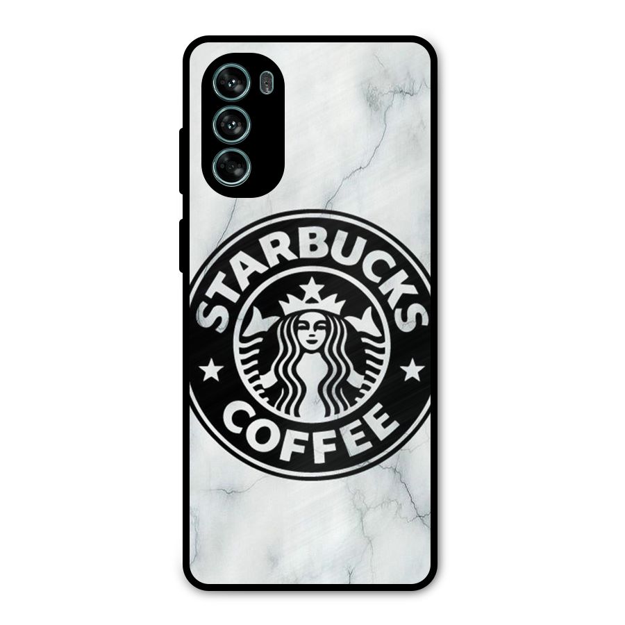 StarBuck Marble Metal Back Case for Moto G62