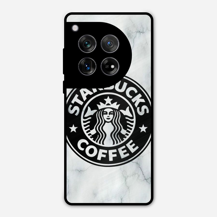 StarBuck Marble Metal Back Case for OnePlus 12