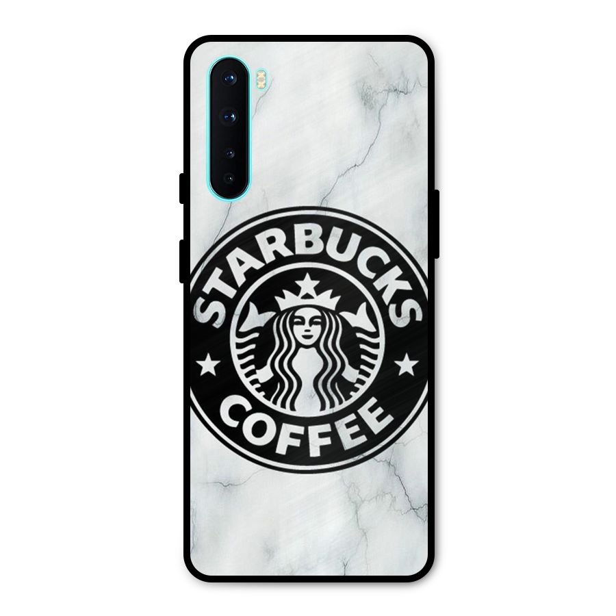StarBuck Marble Metal Back Case for OnePlus Nord