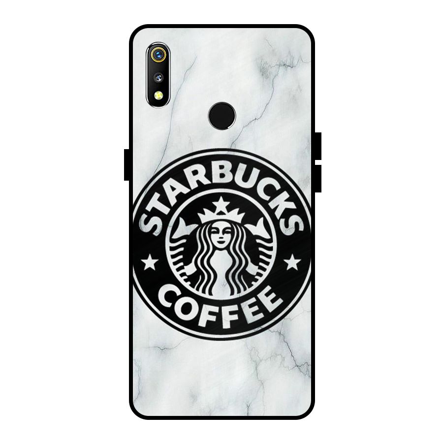StarBuck Marble Metal Back Case for Realme 3i