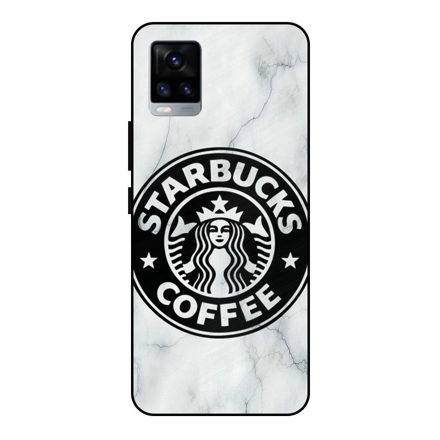 StarBuck Marble Metal Back Case for Vivo V20