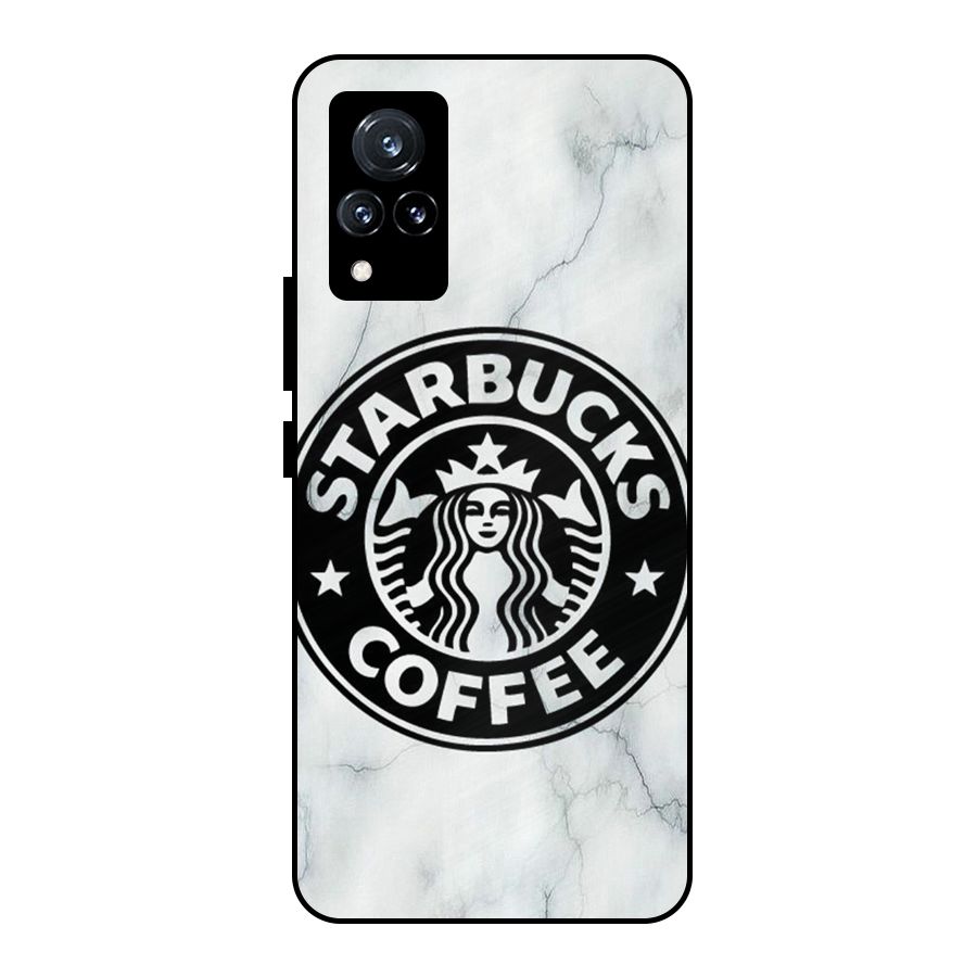 StarBuck Marble Metal Back Case for Vivo V21 5G