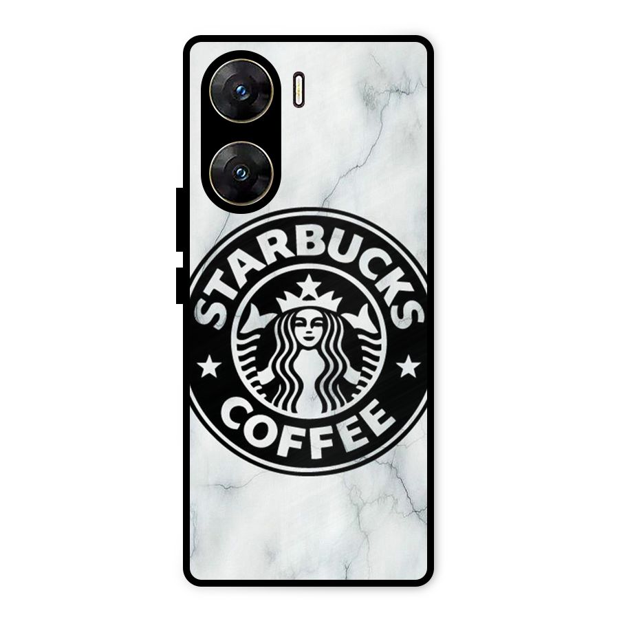 StarBuck Marble Metal Back Case for Vivo V29e