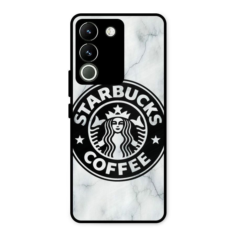 StarBuck Marble Metal Back Case for Vivo Y200