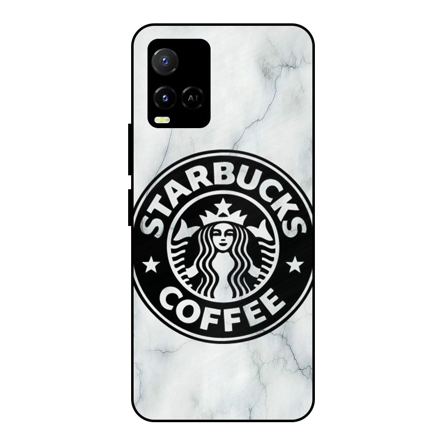 StarBuck Marble Metal Back Case for Vivo Y21T