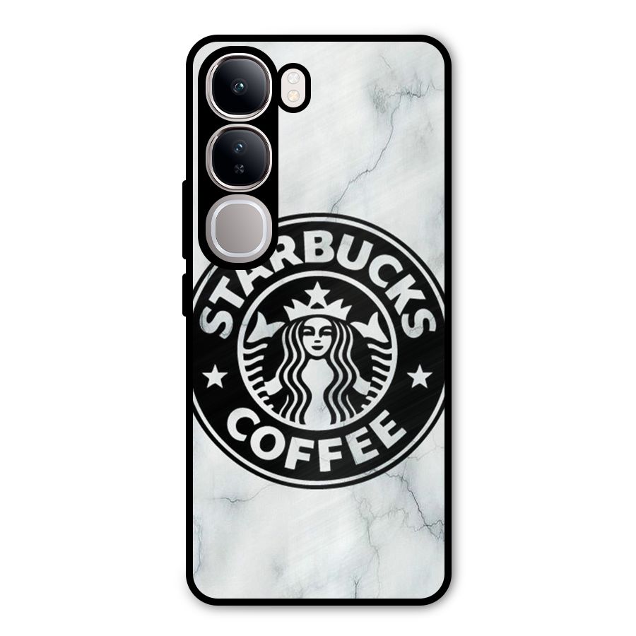 StarBuck Marble Metal Back Case for Vivo Y300