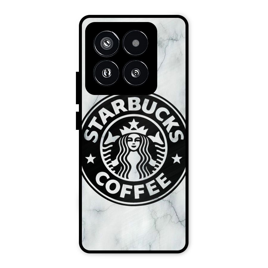 StarBuck Marble Metal Back Case for Xiaomi 14 Pro