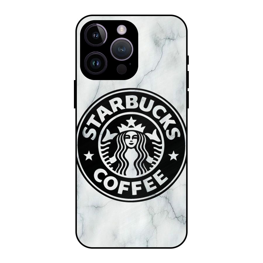 StarBuck Marble Metal Back Case for iPhone 14 Pro Max