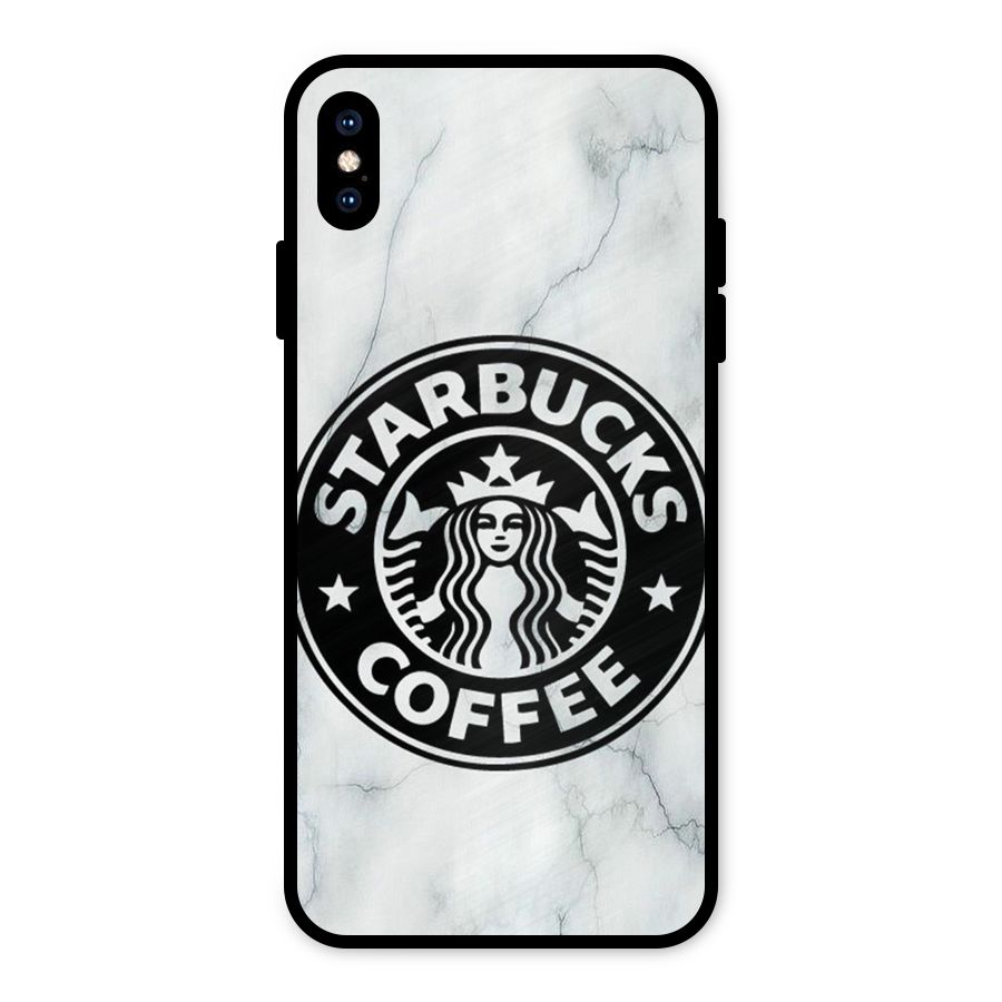 StarBuck Marble Metal Back Case for iPhone XS Max