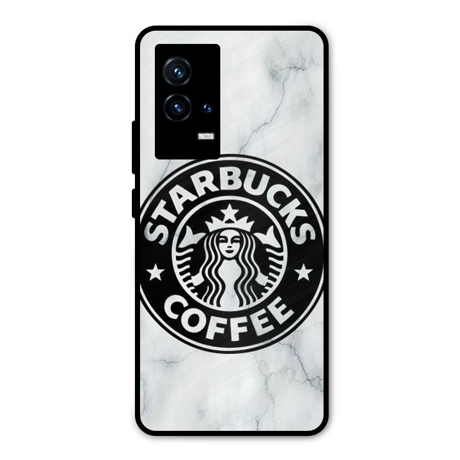 StarBuck Marble Metal Back Case for iQOO 9 5G