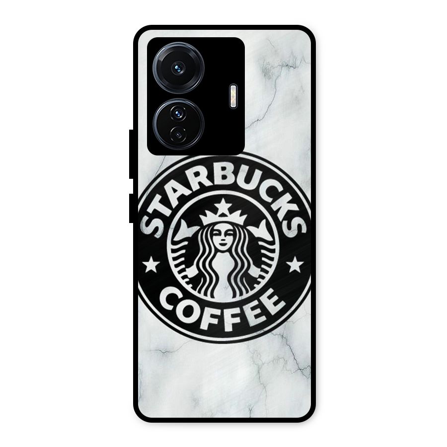 StarBuck Marble Metal Back Case for iQOO Z6
