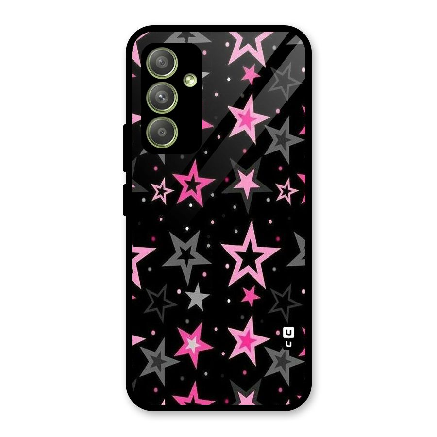 Star Outline Glass Back Case for Galaxy A54
