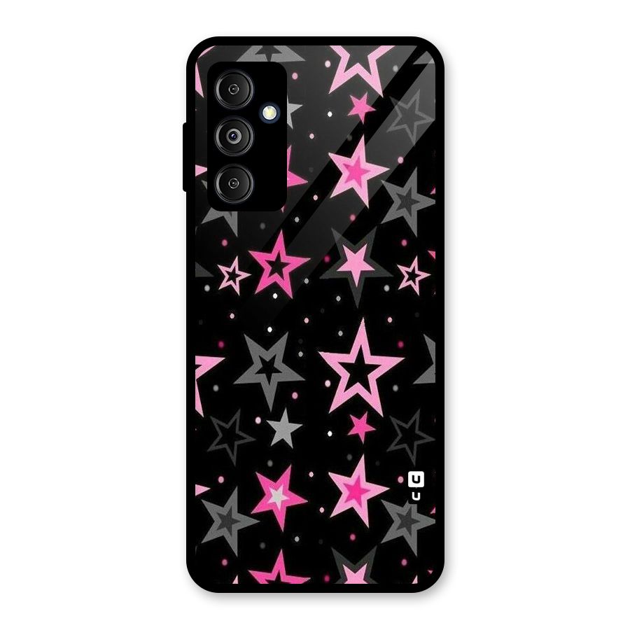 Star Outline Glass Back Case for Galaxy M14 5G