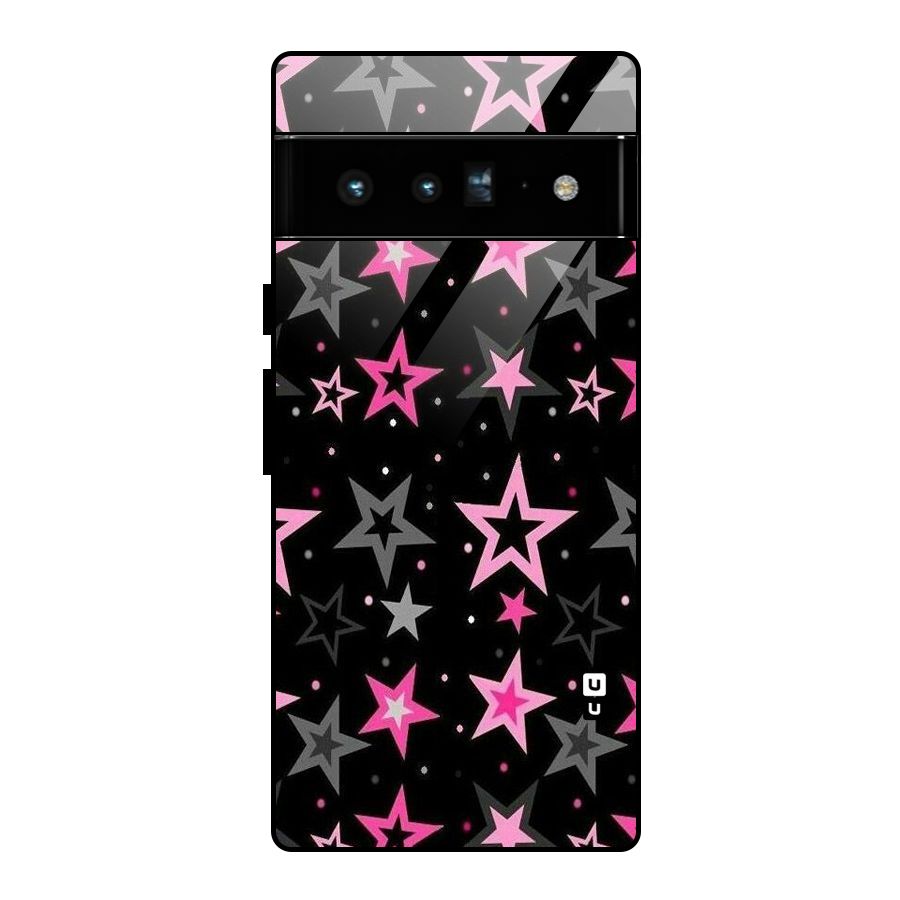 Star Outline Glass Back Case for Google Pixel 6 Pro
