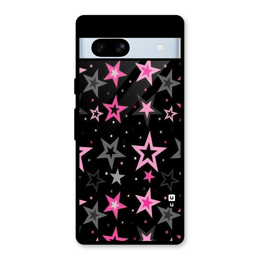 Star Outline Glass Back Case for Google Pixel 7a