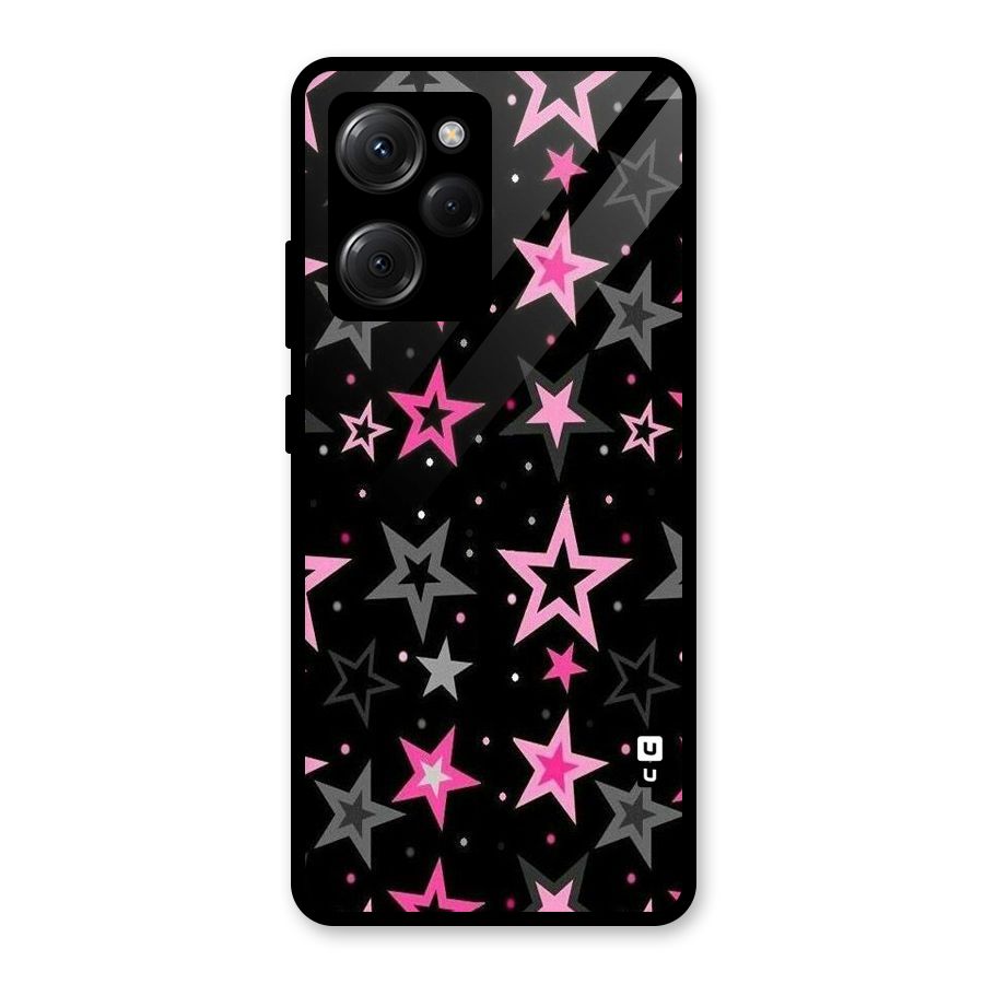 Star Outline Glass Back Case for Poco X5 Pro