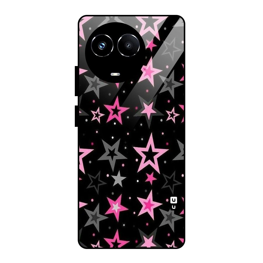 Star Outline Glass Back Case for Realme 11X