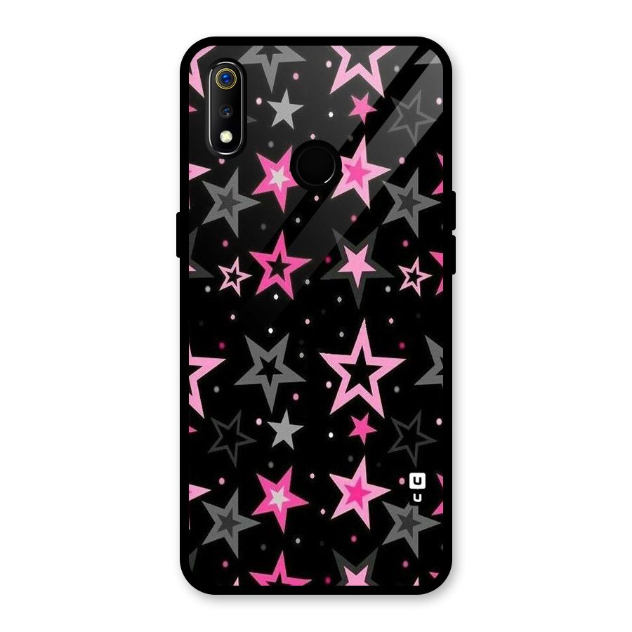 Star Outline Glass Back Case for Realme 3i