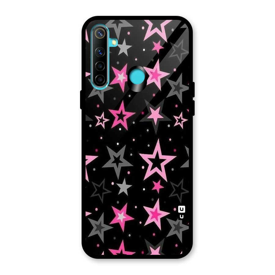 Star Outline Glass Back Case for Realme 5i