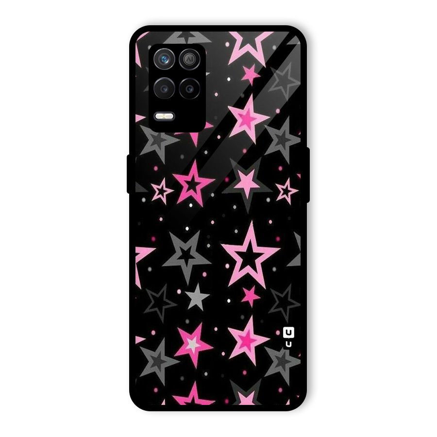 Star Outline Glass Back Case for Realme 8s 5G