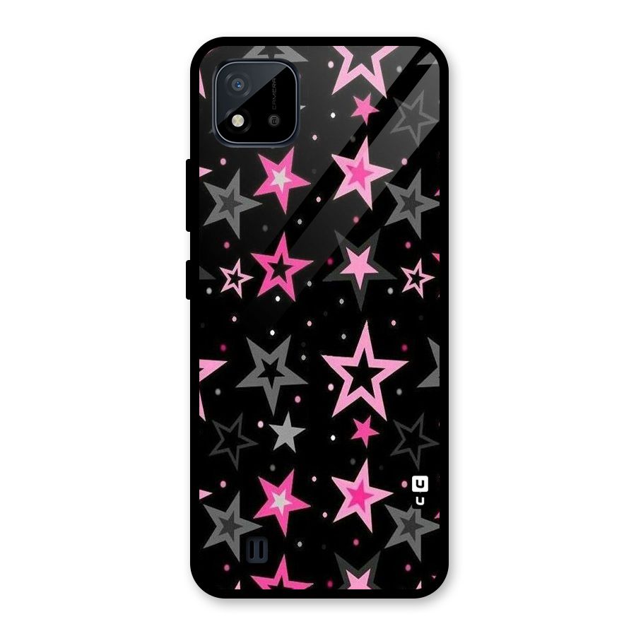 Star Outline Glass Back Case for Realme C11 2021