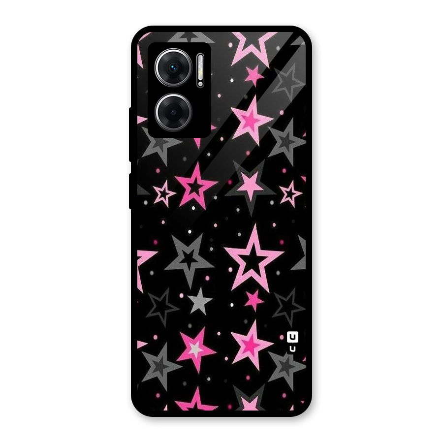 Star Outline Glass Back Case for Redmi 11 Prime 5G