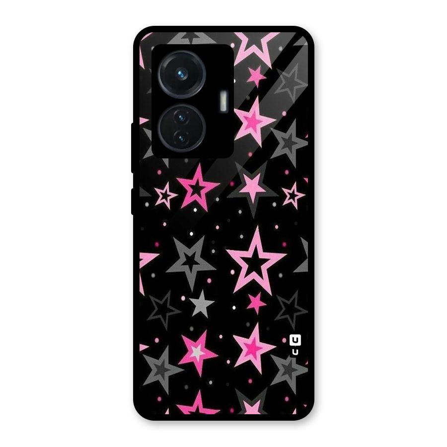 Star Outline Glass Back Case for Vivo T1 44W