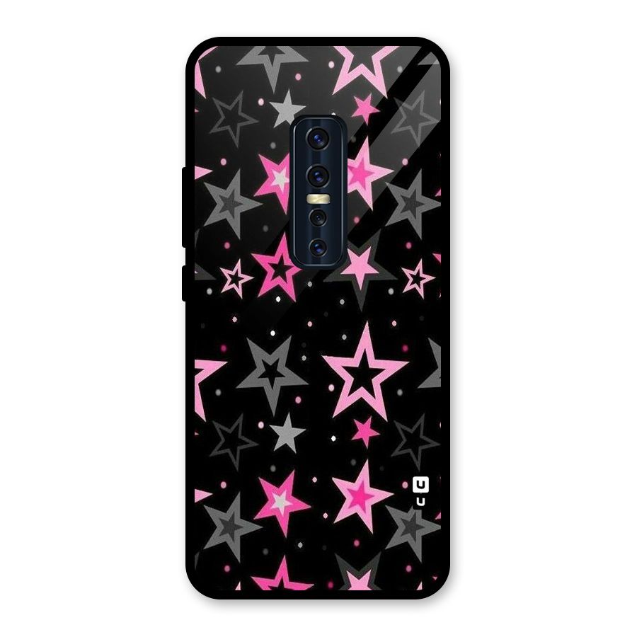 Star Outline Glass Back Case for Vivo V17 Pro