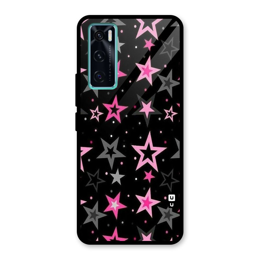 Star Outline Glass Back Case for Vivo V20 SE