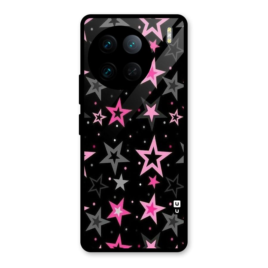 Star Outline Glass Back Case for Vivo X90 Pro