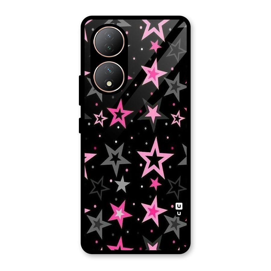 Star Outline Glass Back Case for Vivo Y100A