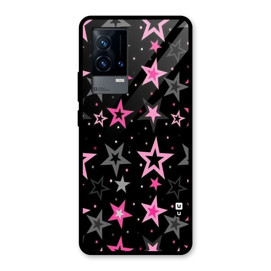 Star Outline Glass Back Case for iQOO 9 5G