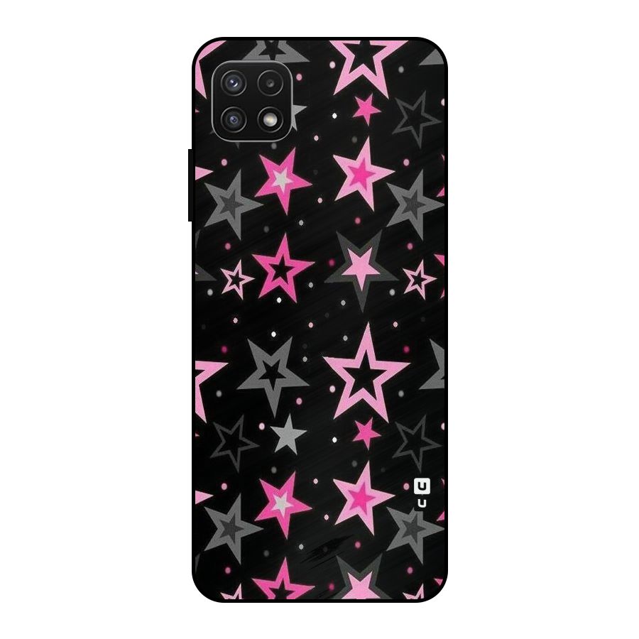 Star Outline Metal Back Case for Galaxy A22 5G