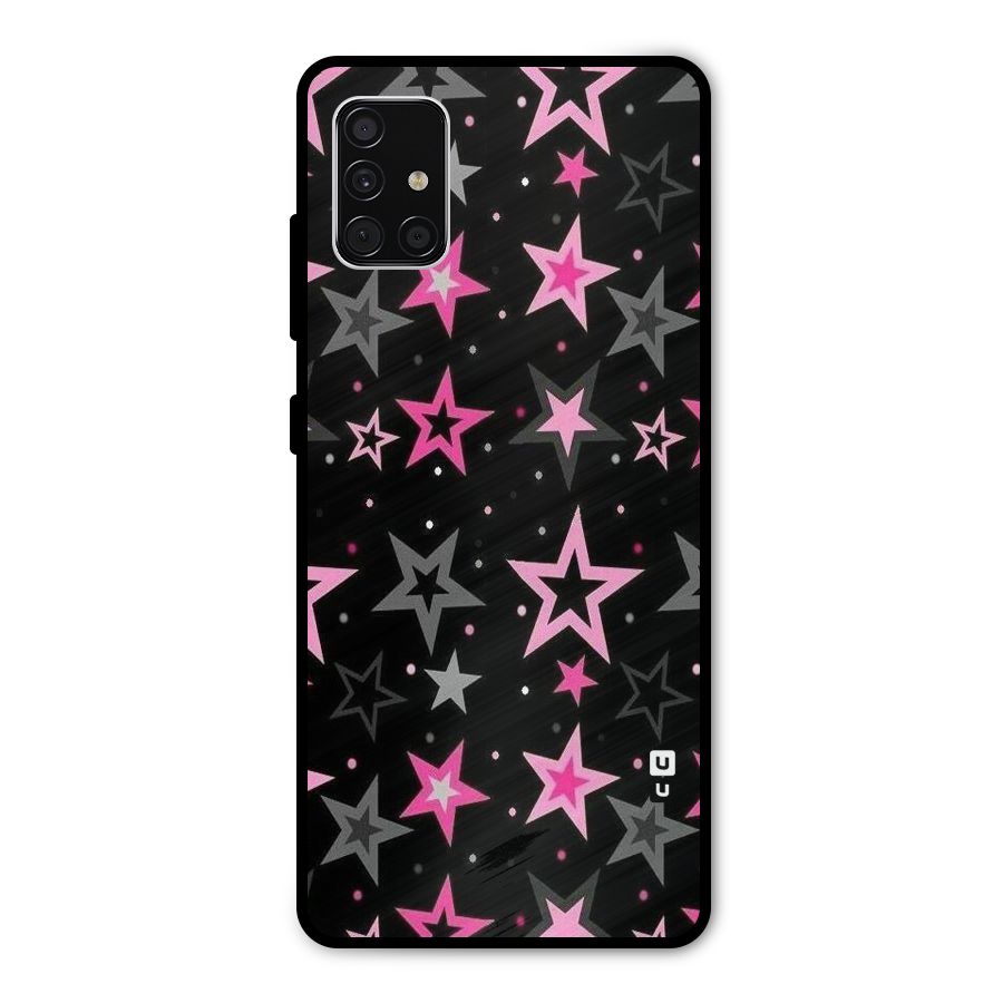 Star Outline Metal Back Case for Galaxy A51