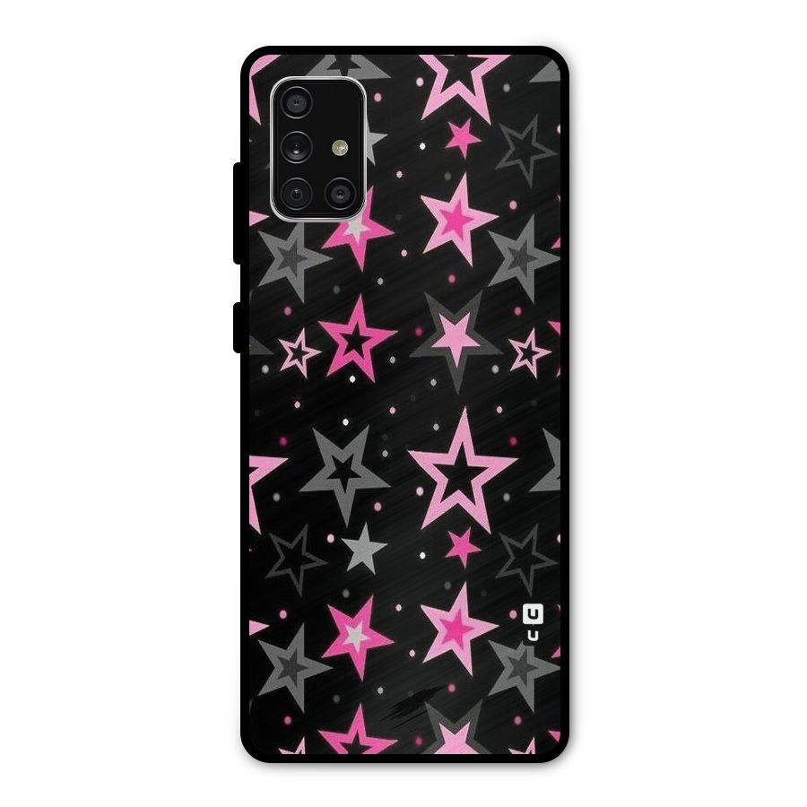 Star Outline Metal Back Case for Galaxy A71