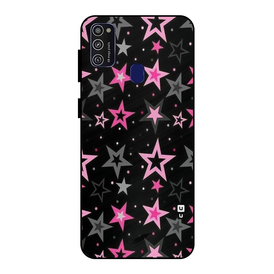 Star Outline Metal Back Case for Galaxy M21