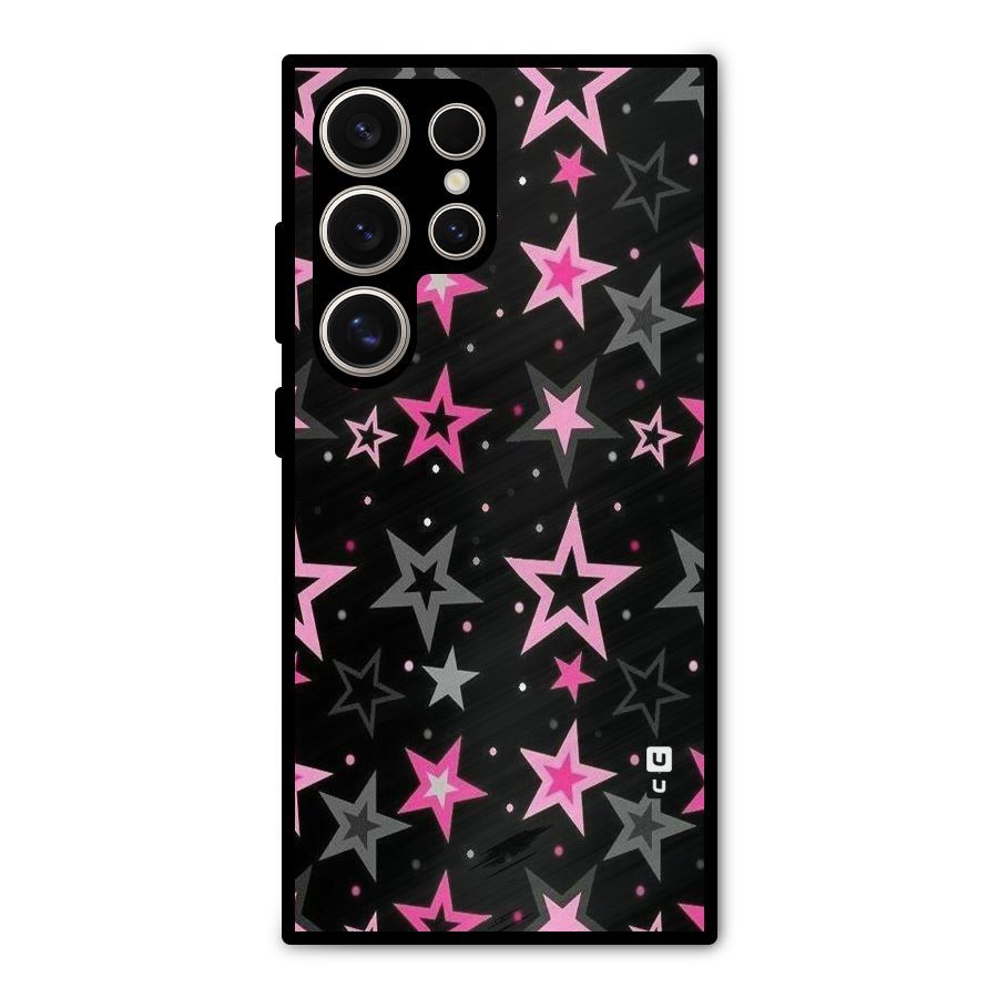 Star Outline Metal Back Case for Galaxy S24 Ultra