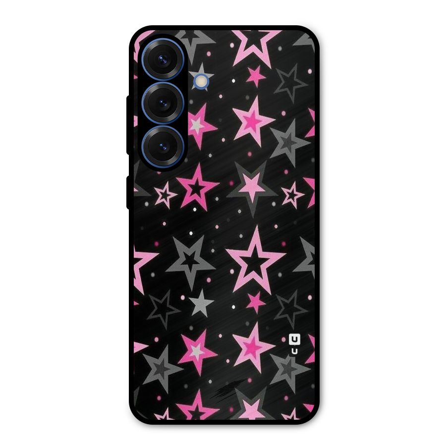 Star Outline Metal Back Case for Galaxy S25