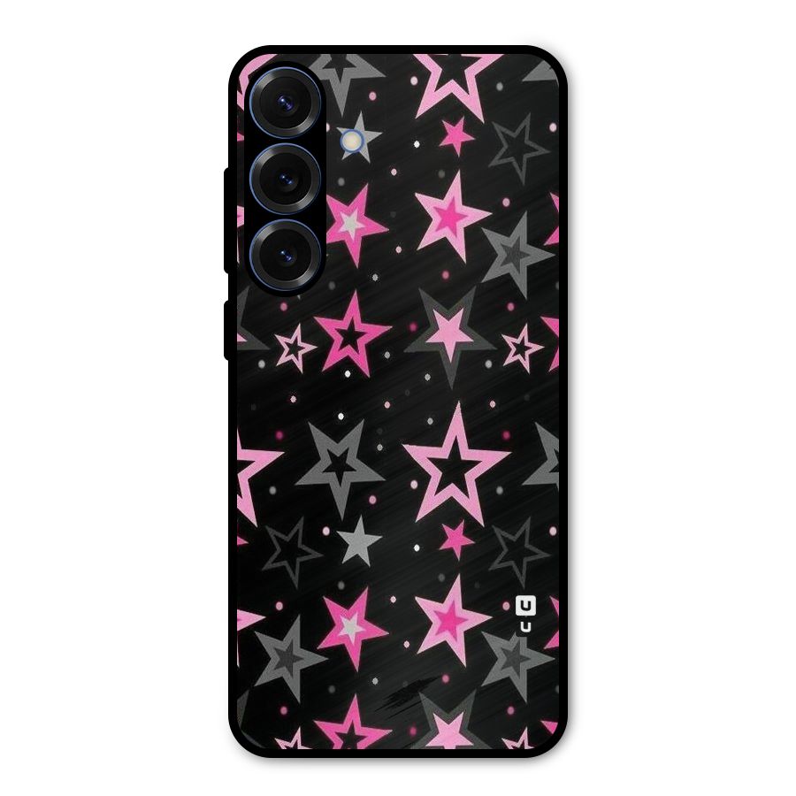 Star Outline Metal Back Case for Galaxy S25 Plus