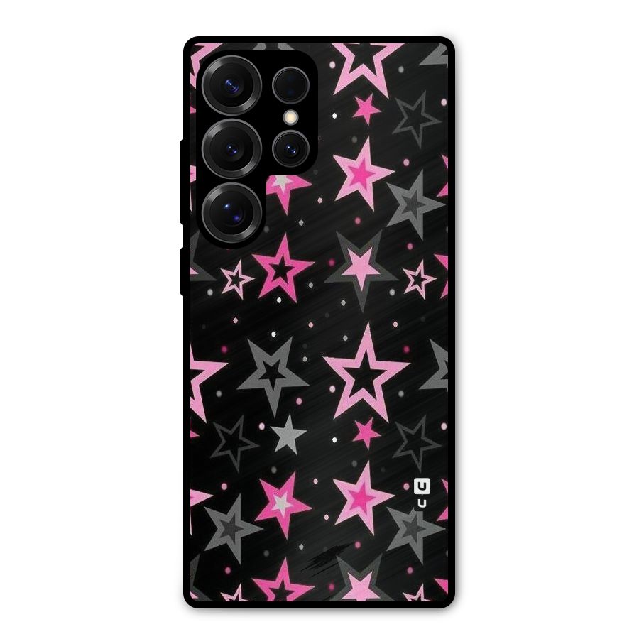 Star Outline Metal Back Case for Galaxy S25 Ultra