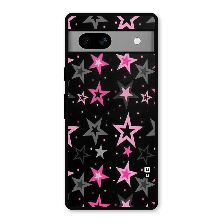 Star Outline Metal Back Case for Google Pixel 7a