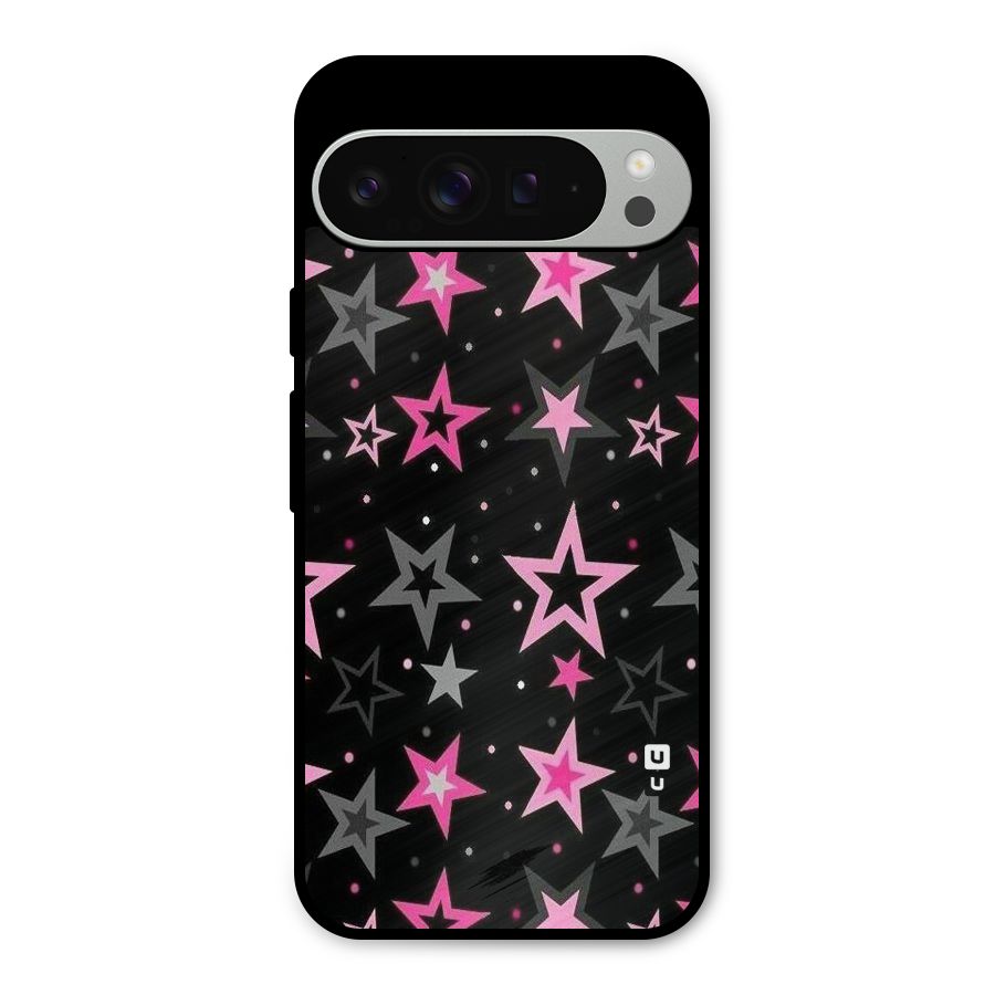 Star Outline Metal Back Case for Google Pixel 9 Pro XL