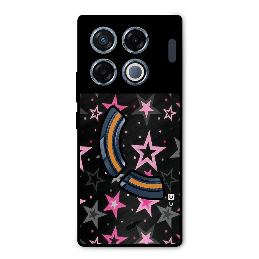 Star Outline Metal Back Case for Infinix GT 20 Pro
