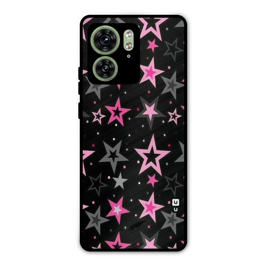 Star Outline Metal Back Case for Motorola Edge 40 5G