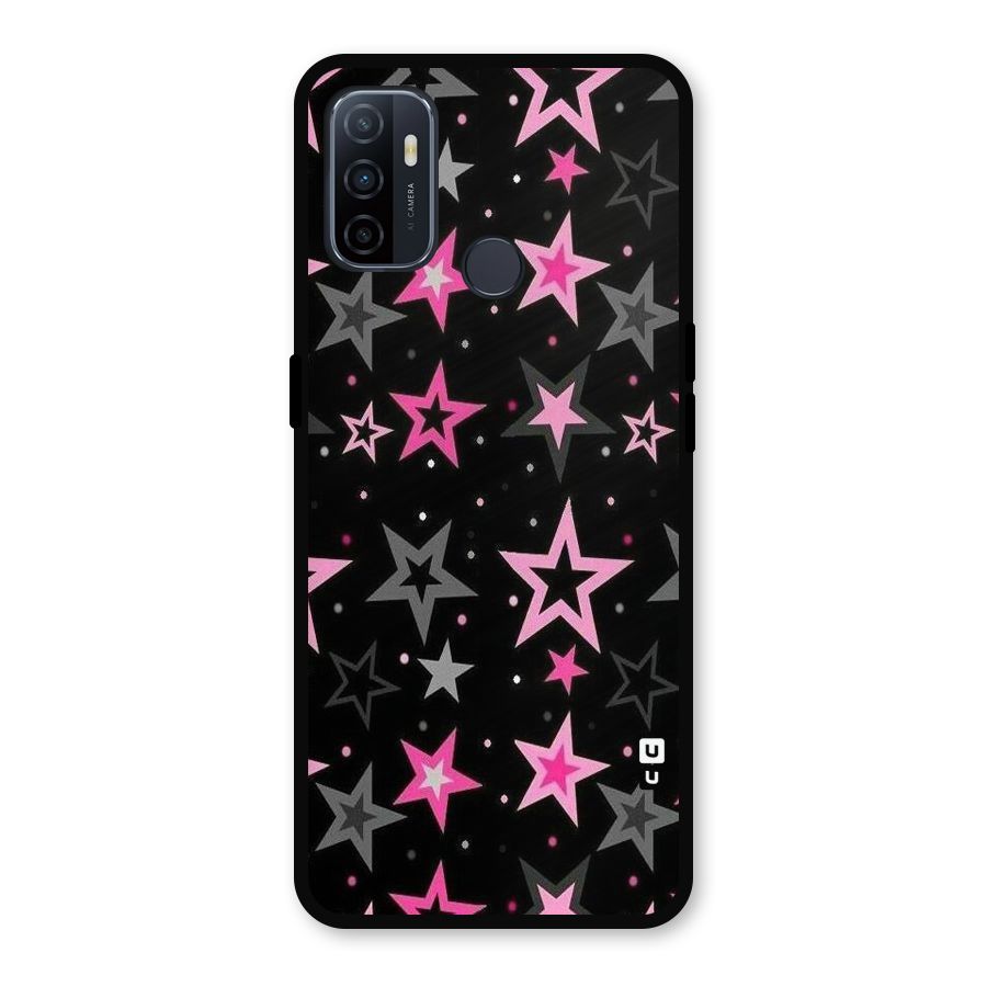 Star Outline Metal Back Case for Oppo A53