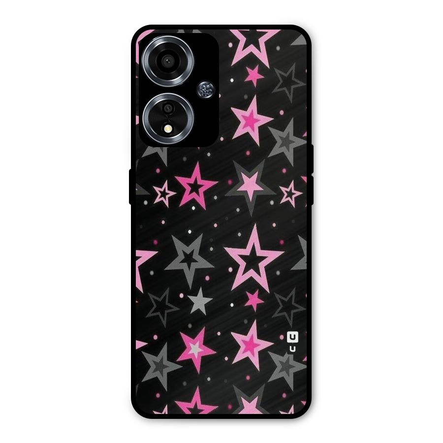 Star Outline Metal Back Case for Oppo A59