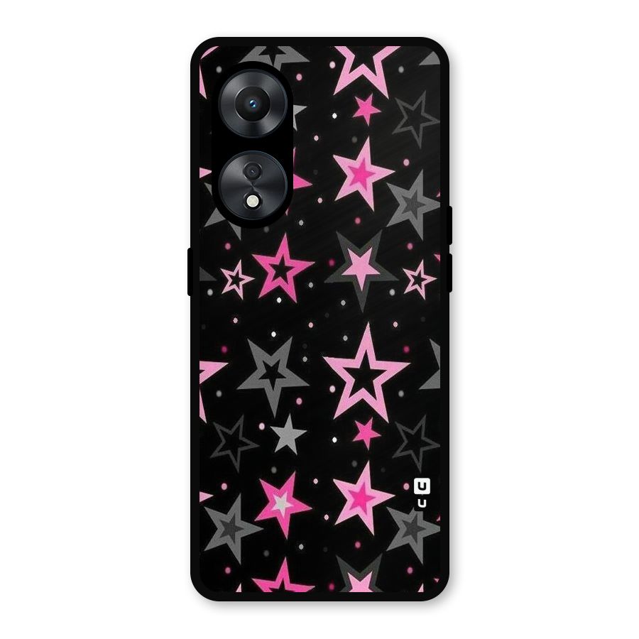 Star Outline Metal Back Case for Oppo A78